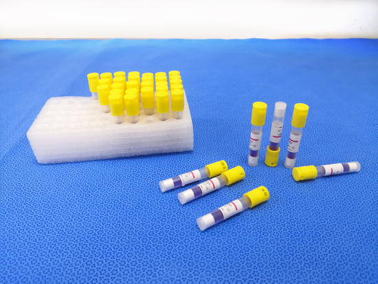 Medical vials on a table